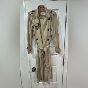 Abercrombie & Fitch Beige Trench Coat